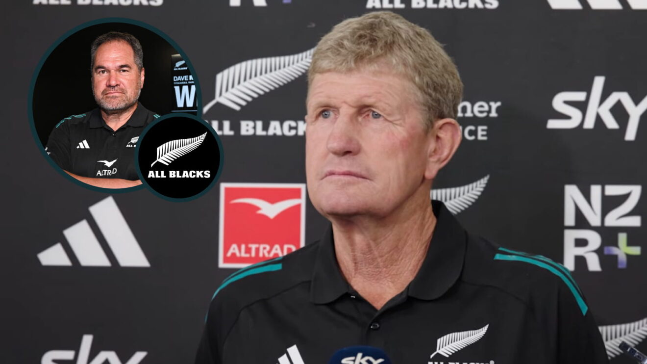 New All Blacks assistant coach Neil Barnes and new head coach Dave Rennie.